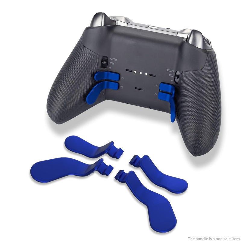 CHARM FOCUS 16-in-1 Metal Thumbsticks Replacement Kits for Xbox Elite Series 2, Xbox Elite 2 Controller Accessories, Includes Magnetic Joysticks, Paddles, Silicone Caps, D-Pads, 1 Tool (Blue) - Image 4